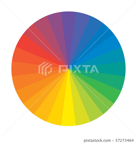 Multicolor Spectral Rainbow Circle of 24 Segments. 57273464