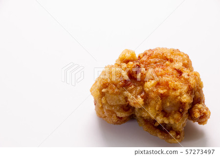 Fried chicken. (White background, 1 piece) 57273497