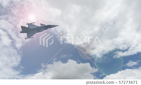 The fighter plane trained to fly in the sky The fighter plane trained to fly in the sky 57273671