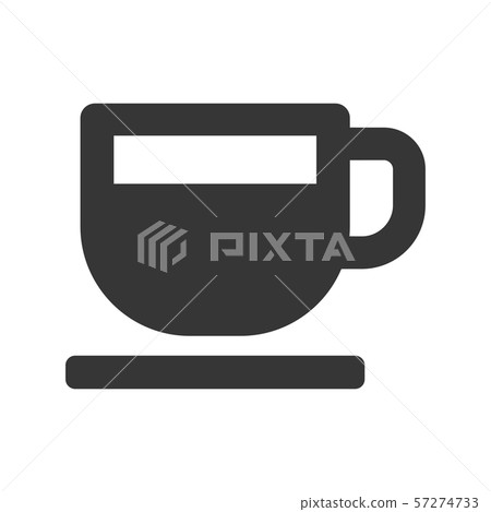 Coffee Cup Icon on White Background. Vector Coffee Cup Icon on White Background. Vector 57274733