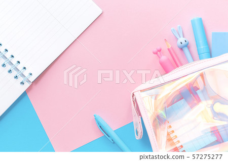 Assorted office and school pink and blue Assorted office and school pink and blue 57275277