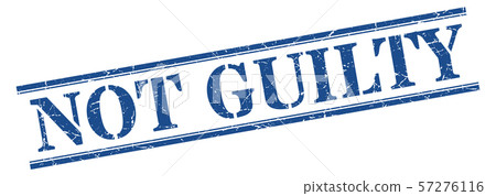 not guilty stamp. not guilty square grunge sign. 57276116
