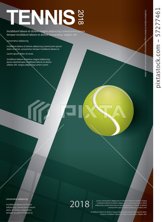 Tennis Championship Poster Vector illustration 57277461