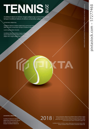 Tennis Championship Poster Vector illustration 57277468