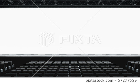 Download Blank White Large Screen In Presentation Hall Stock Illustration 57277559 Pixta