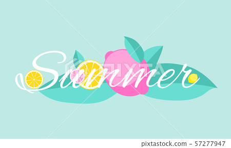 Abstract Summer Lemon Background Vector Abstract Summer Lemon Background Vector 57277947