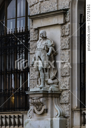 Statues adorning the facade of the Austrian National Library 57278161
