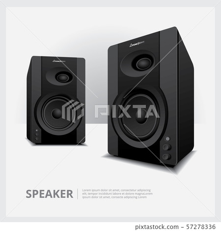 Speakers isolated vector illustration Speakers isolated vector illustration 57278336