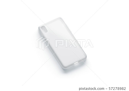 Blank transparent phone case mock up, isolated 57278982