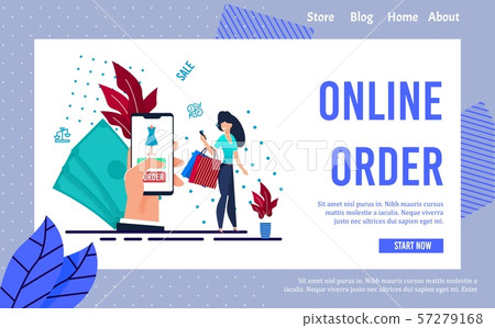 Online Service to Make Clothes Order Landing Page 57279168