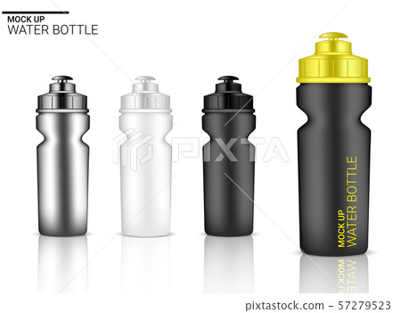 Download Bottle 3d Mock Up Realistic Plastic Shaker In Stock Illustration 57279523 Pixta