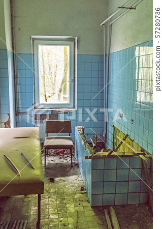 Interior of abandoned house in Korytnica spa, Interior of abandoned house in Korytnica spa, 57280786