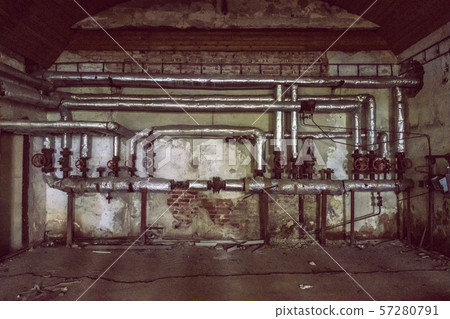 Interior of abandoned house in Korytnica spa, Interior of abandoned house in Korytnica spa, 57280791