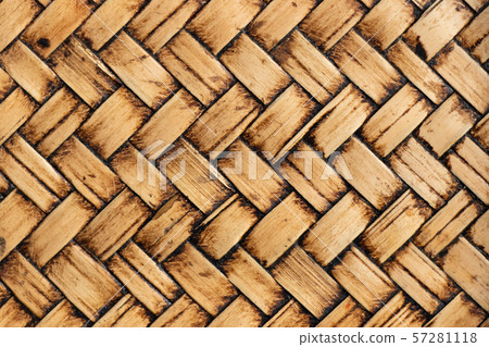 Closed up of wood weave textured background Closed up of wood weave textured background 57281118