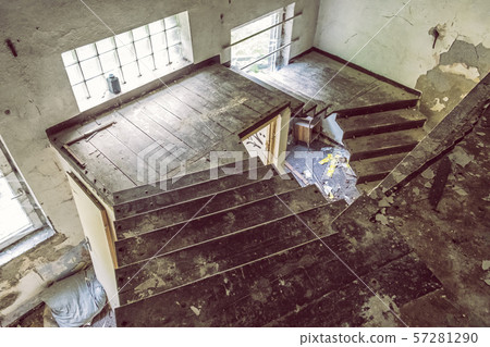 Interior of abandoned house in Korytnica spa, Interior of abandoned house in Korytnica spa, 57281290