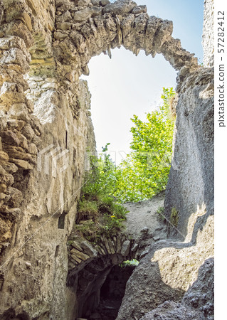 Detail photo of Sulov castle ruins, Slovakia Detail photo of Sulov castle ruins, Slovakia 57282412