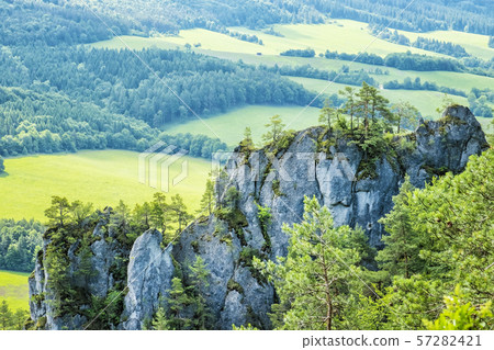 Sulov rocks, Slovakia, hiking theme Sulov rocks, Slovakia, hiking theme 57282421