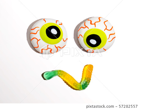 Halloween theme with eyeballs 57282557
