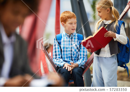 Children learning lessons 57283350