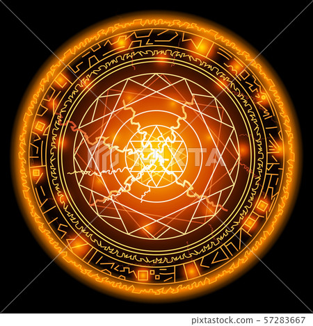 Magic spell ring. Superhero magical circle Magic spell ring. Superhero magical circle 57283667