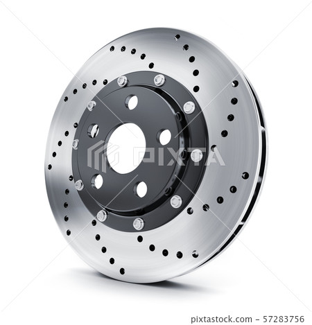 Car brake disk on white background - Stock Illustration [57283756] - PIXTA