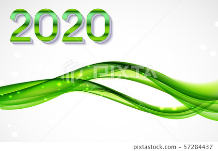 2020 Abstract Vector Illustration of New Year on 2020 Abstract Vector Illustration of New Year on 57284437