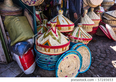 Addis Mercato in Addis Abeba, Ethiopia in Africa. Addis Mercato in Addis Abeba, Ethiopia in Africa. 57285653