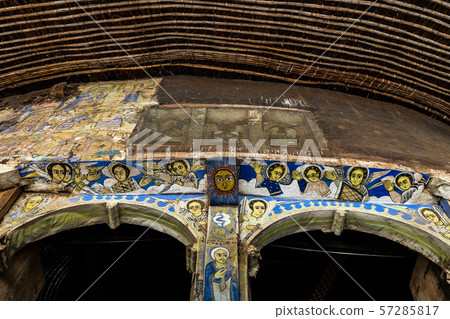 Ethiopia. Zege Peninsula in Lake Tana. Ura Kidane Mehret Church Ethiopia. Zege Peninsula in Lake Tana. Ura Kidane Mehret Church 57285817