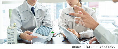 Construction industry meeting office general contractor business image 57285859