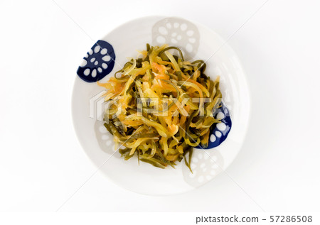 Stir-fried papaya and chopped kelp 57286508