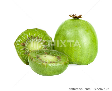 mini kiwi berry fruit isolated on white background 57287326