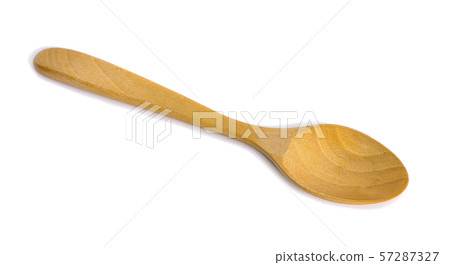 wooden spoon isolated on white background 57287327