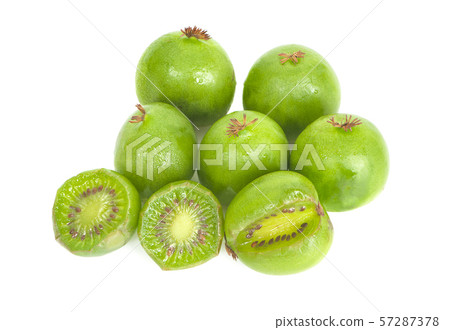 Kiwi berry isolated on white background 57287378