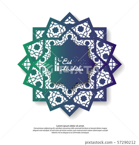 Eid Al Adha Mubarak greeting Design. abstract 57290212