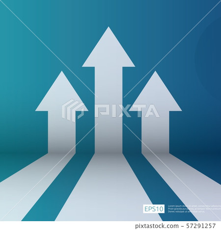 business arrow target direction concept to 57291257