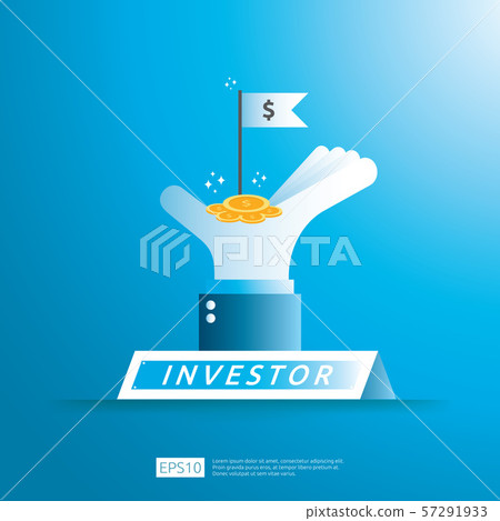 financial business investor funding concept with 57291933