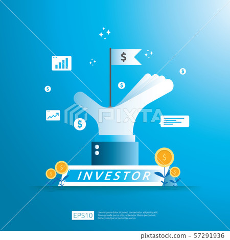 financial business investor funding concept with 57291936