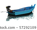 long tail boat vector 57292109