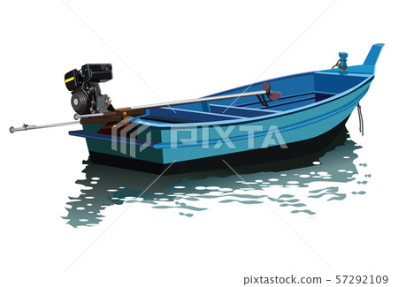 long tail boat vector 57292109