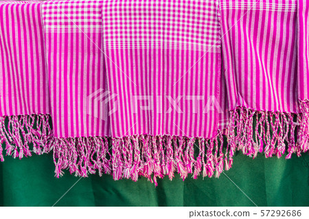 Colorful of Thai silk, Thai fabric pattern. Colorful of Thai silk, Thai fabric pattern. 57292686
