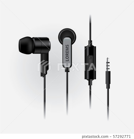 Earphone isolated Vector Illustration 57292771