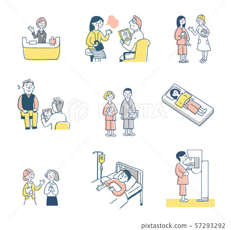 Medical image set pink 57293292