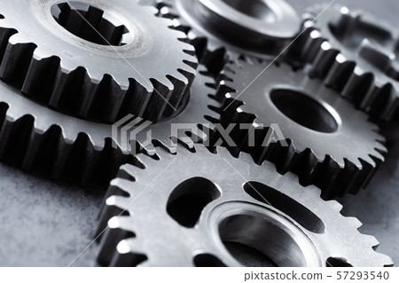 perspective view of industrial engine gear wheel 57293540