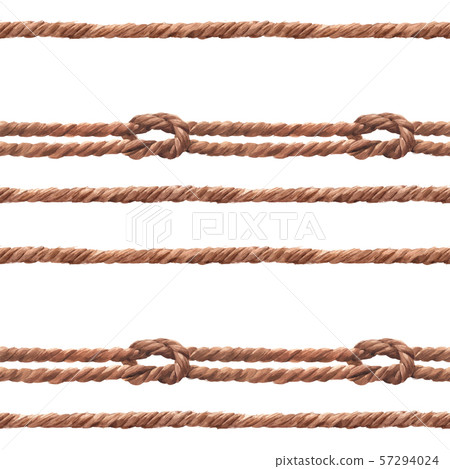 Watercolor rope vector pattern - Stock Illustration [57294024] - PIXTA