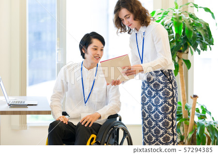 Wheelchair business meeting 57294385