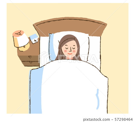 睡在床上的女人 57298464