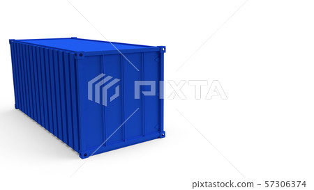 The CONTAINER on white background for shipping… - Stock Illustration
