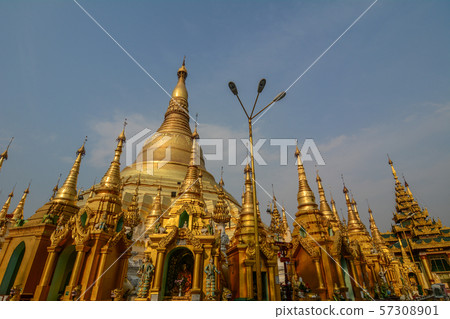 Shwedagon Pagoda in Yangon, Myanmar 57308901