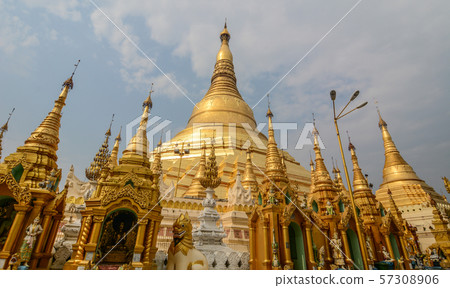 Shwedagon Pagoda in Yangon, Myanmar 57308906