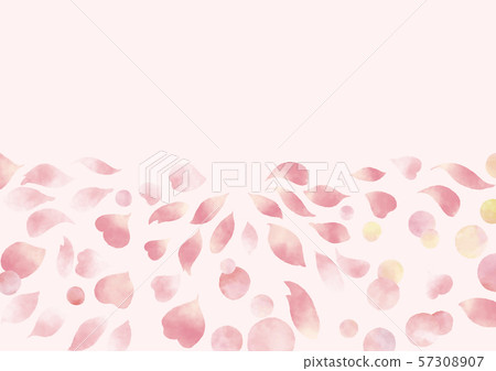 傳播桃紅色瓣背景的水彩樣式 57308907